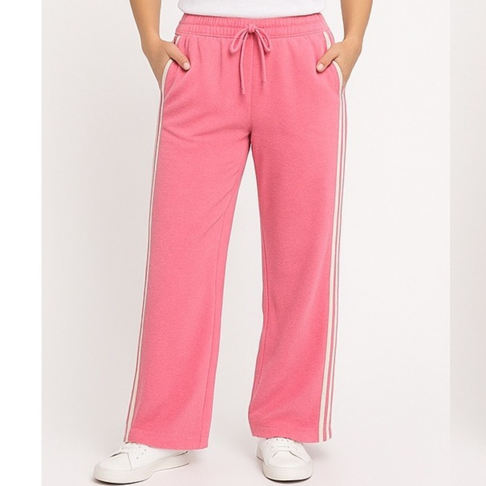 Marina Sport by Marina Rinaldi Women Terry Track Pants Pink - Size XXL